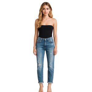 Blank NYC Boyfriend Distressed Jeans Revolve 6 28 Blue Flavor Savor